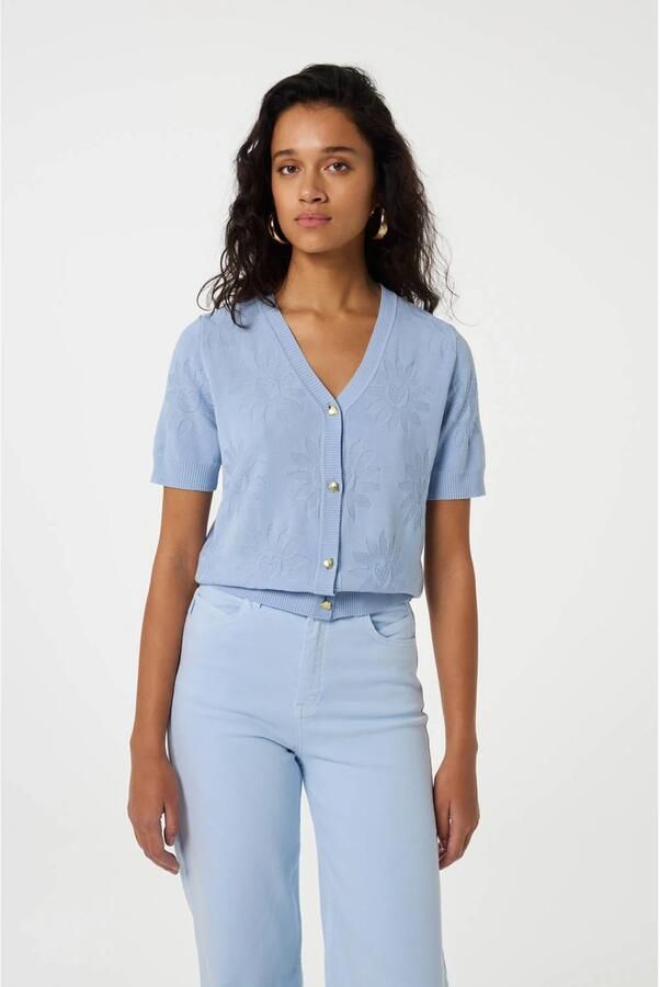 FABIENNE CHAPOT Dames Truien & Vesten Maddy Cardigan Lichtblauw - Foto 7