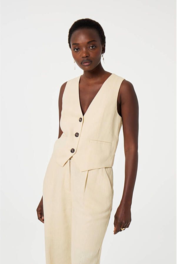 Fabienne Chapot gilet beige
