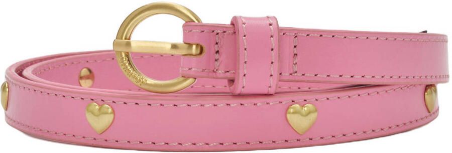 Fabienne Chapot leren riem Bold Love Small roze