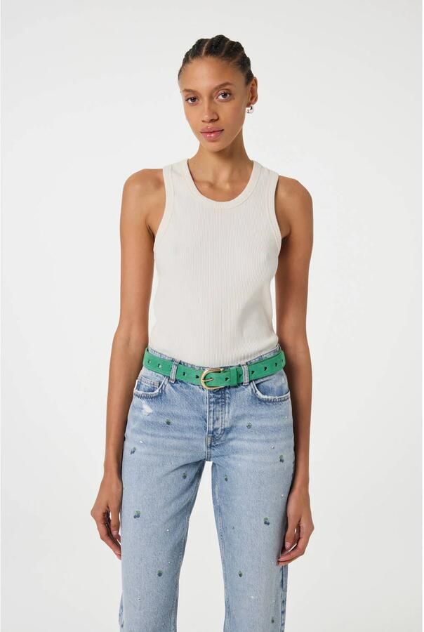 FABIENNE CHAPOT Dames Riemen Cut It Out Belt Groen