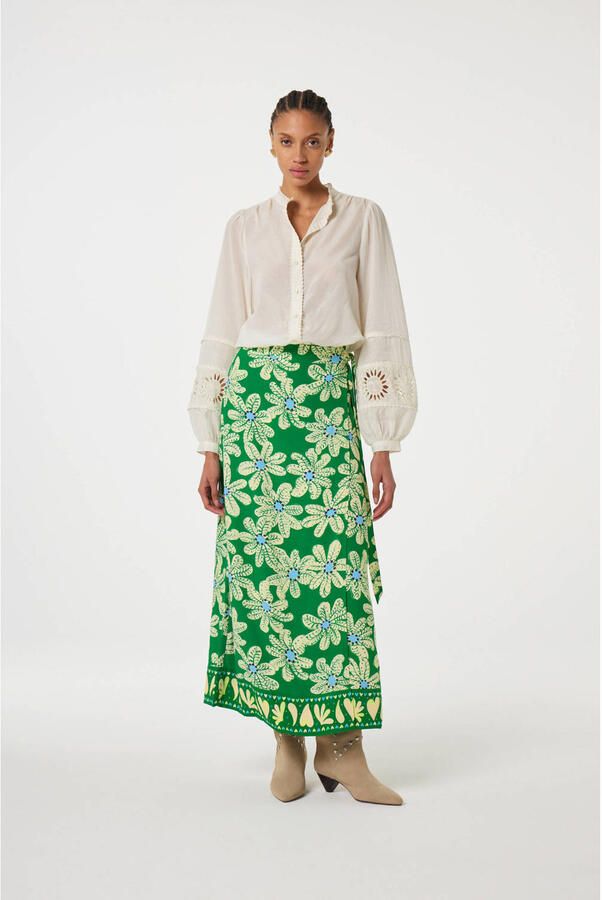 Fabienne Chapot maxi rok groen - Foto 2