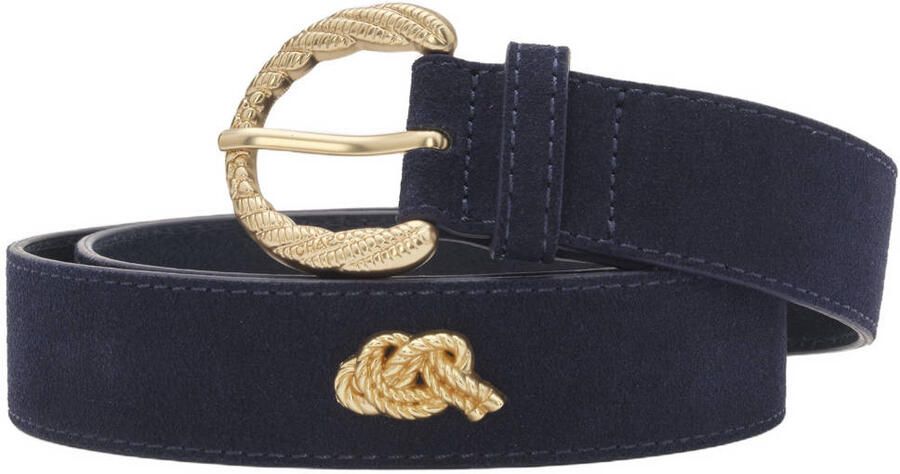 Fabienne Chapot suède riem Studded Marina donkerblauw