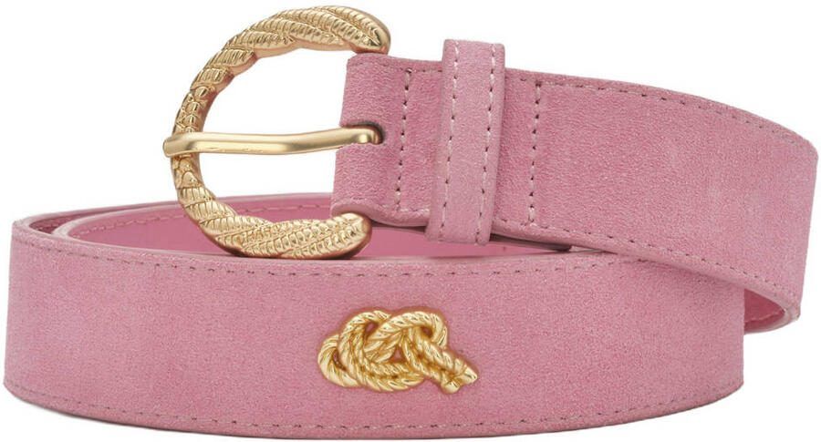 Fabienne Chapot suède riem Studded Marina roze