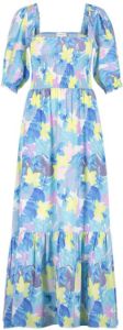 Fabienne Chapot gebloemde jurk Carrie Dress blauw geel lila