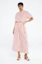 Fabienne Chapot gebloemde maxi blousejurk Girlfriend Maxi Dress roze beige - Thumbnail 2