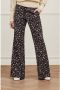 Fabienne Chapot high waist flared broek Puck van gerecycled polyester zwart - Thumbnail 2