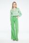 Fabienne Chapot high waist flared jeans Bonnie Wide Leg groen - Thumbnail 1