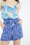 Fabienne Chapot high waist wide leg broek Olivia met all over print blauw - Thumbnail 2