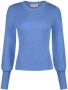 Fabienne Chapot Blauwe Pullover met Ballonmouwen Blue Dames - Thumbnail 2