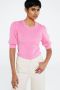 Fabienne Chapot Roze Trui Lillian Short Sleeve Pullover 202 - Thumbnail 2