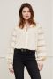 Fabienne Chapot semi-transparante blouse Vreni met open detail gebroken wit - Thumbnail 2