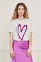 Fabienne Chapot Bernard Heart T-Shirt van katoen Beige Dames - Thumbnail 1