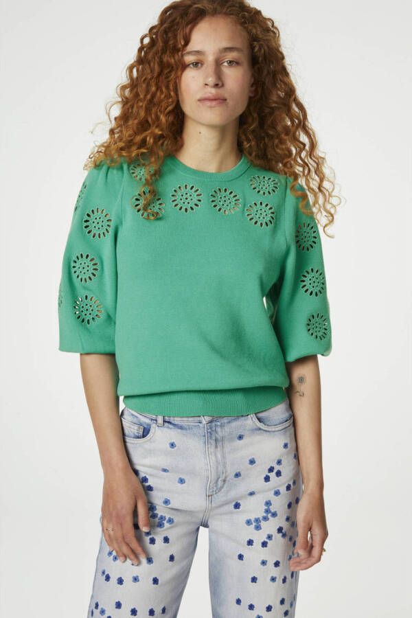 Fabienne Chapot Pasja Pullover Stijlvol en Comfortabel Sweatshirt Green Dames