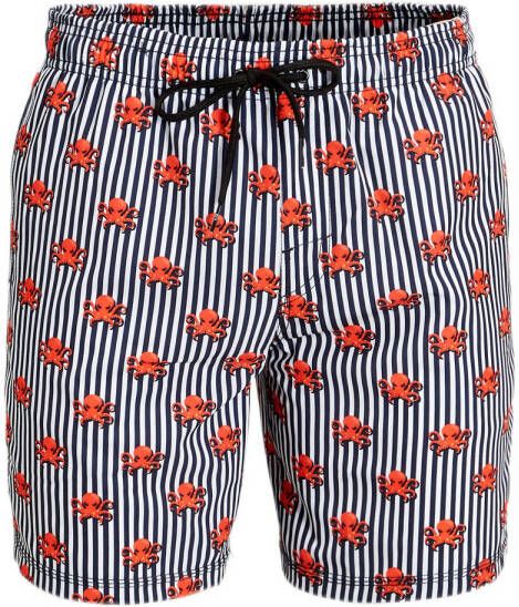Falcon zwemshort Dray blauw wit rood