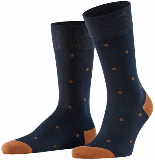 FALKE Dot sokken donkerblauw bruin