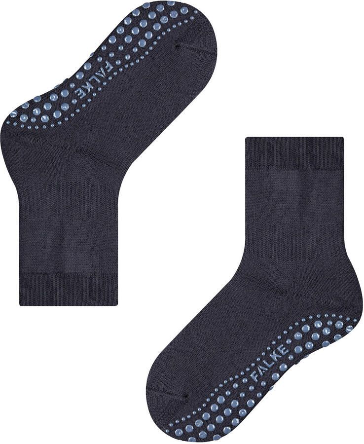 Falke Catpads huissokken met anti-slip noppen donkerblauw Katoen 31-34 - Foto 3