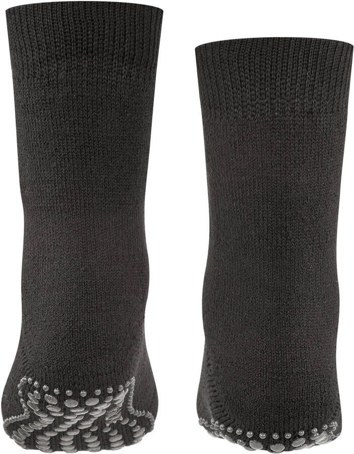 Falke Catpads huissokken met anti-slip noppen zwart Katoen 39-42
