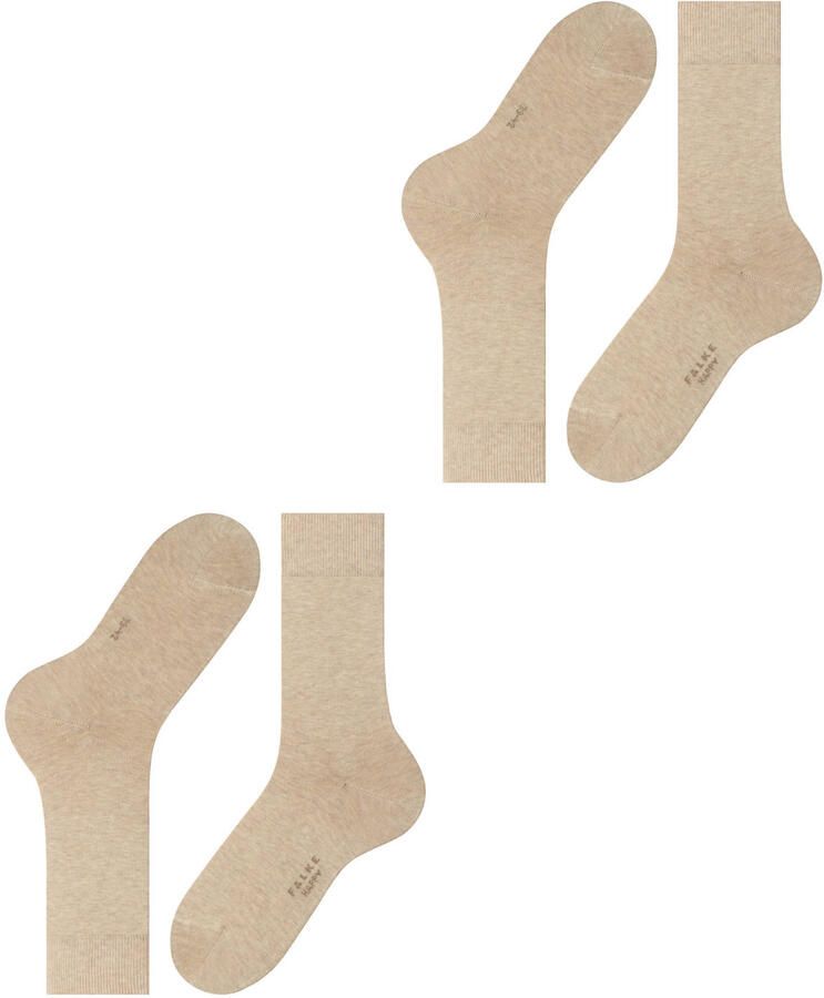 Falke Happy Sokken 2 Paar Beige Melange - Foto 3