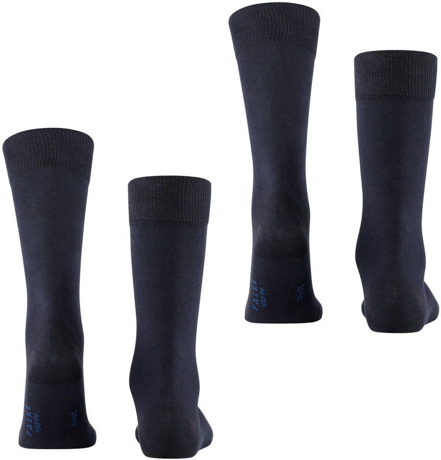 FALKE Happy sokken donkerblauw (set van 2) - Foto 2