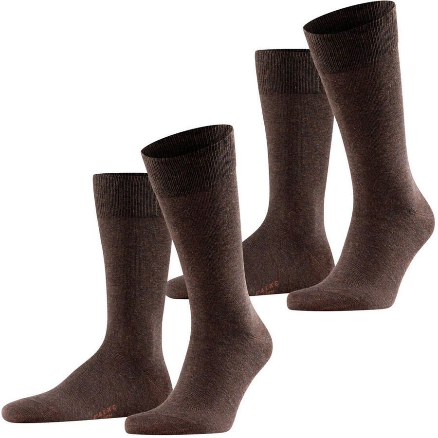 FALKE Happy sokken set van 2 donkerbruin - Foto 3