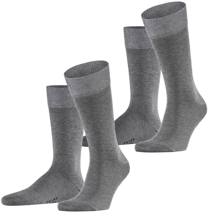 Falke Happy Sokken 2 Paar Grijs Melange - Foto 3