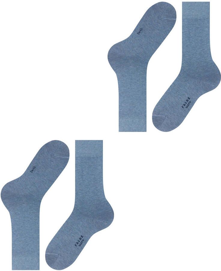FALKE Happy sokken set van 2 lichtblauw - Foto 2