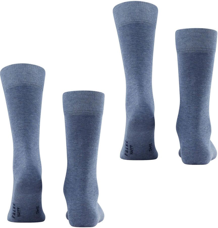 FALKE Happy sokken set van 2 lichtblauw