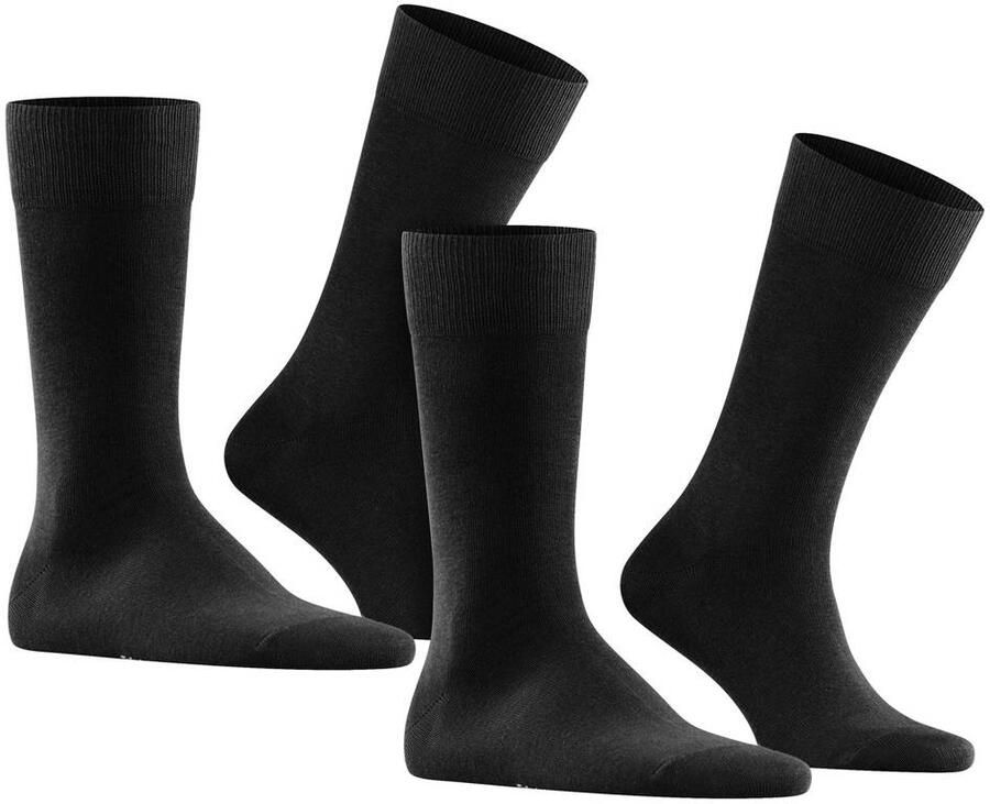 Falke Happy Sokken 2 Paar Zwart 3000 - Foto 3