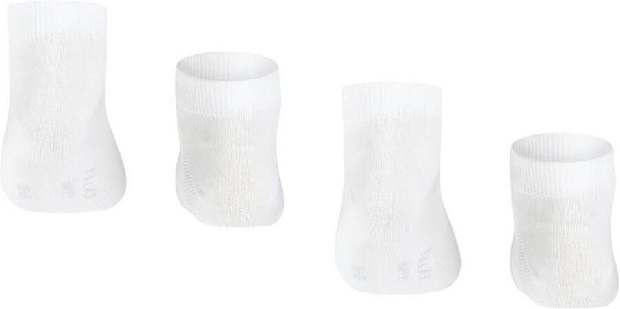 Falke Happy sokken set van 2 wit Sneakersokken Katoen 35-38