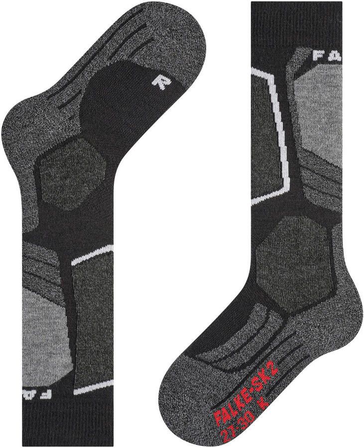 Falke Sport SK2 skikousen zwart Skisokken Polypropyleen 27-30