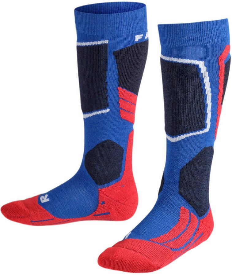 Falke Sport skisokken SK2 blauw rood Polypropyleen Meerkleurig 23-26