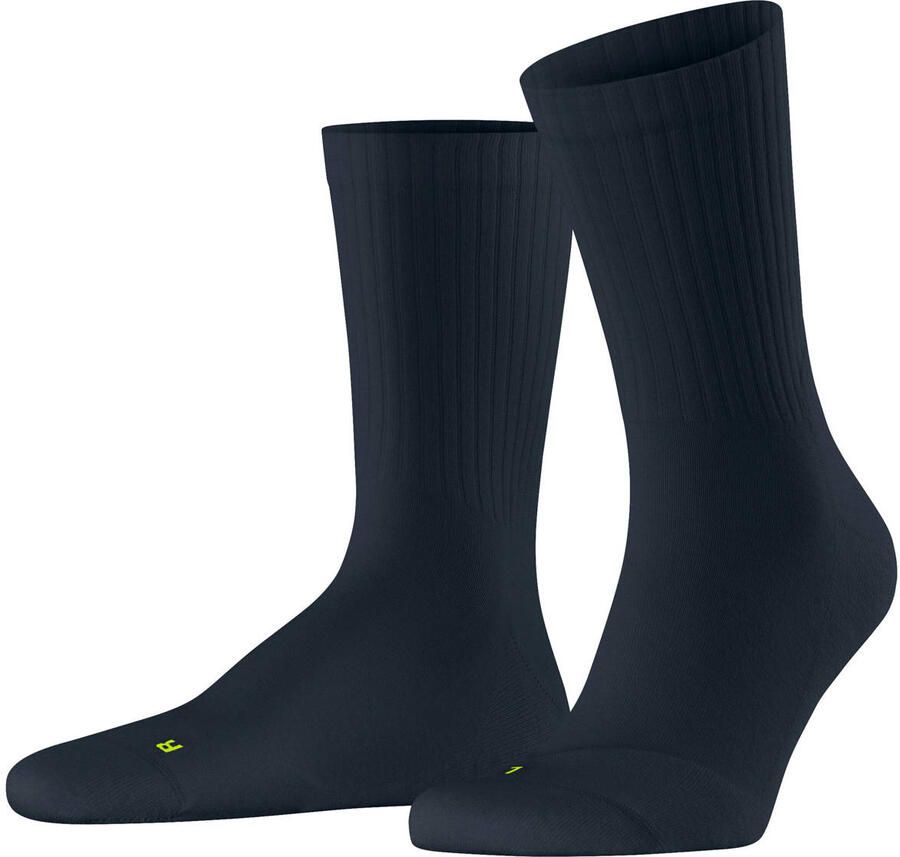 FALKE sokken Run Rib Crew donkerblauw