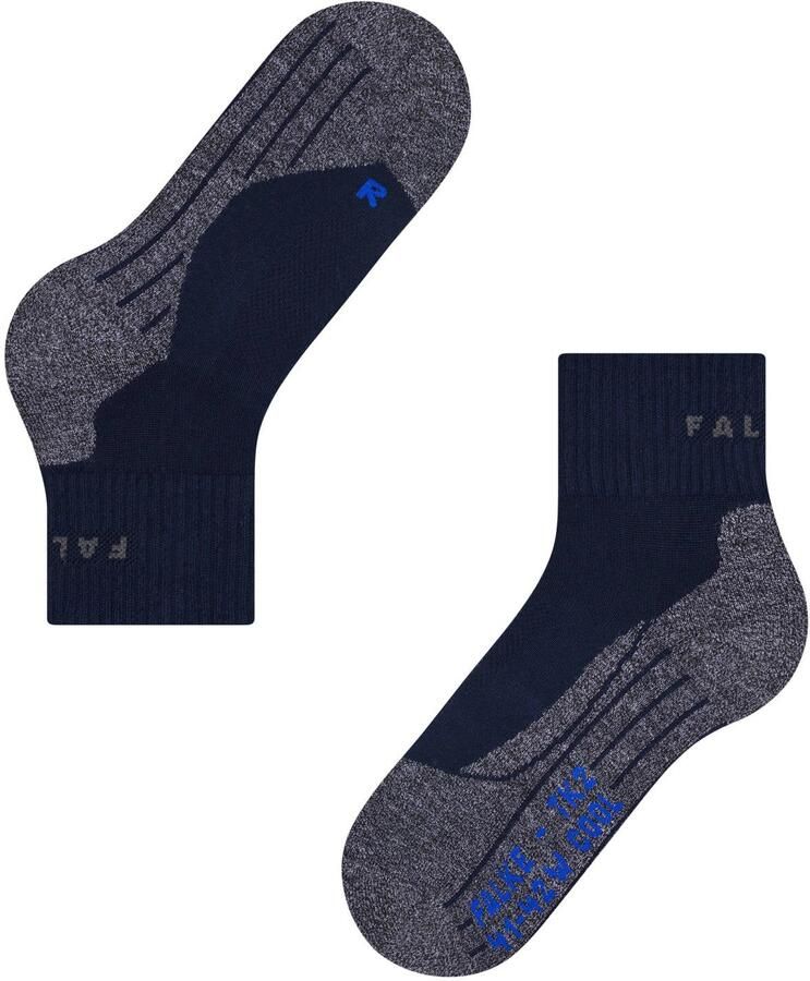 Falke tk2 coolmax shorty wandelsokken blauw - Foto 2
