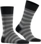 FALKE gestreepte sokken Sensitive Mapped zwart grijs - Thumbnail 1