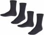 Falke Happy sokken set van 2 zwart Meisjes Katoen Effen 23-26 - Thumbnail 1