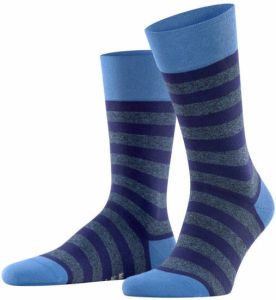 FALKE Sensitive Mapped Line sokken blauw donkerblauw