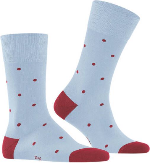 FALKE sokken Dot lichtblauw rood