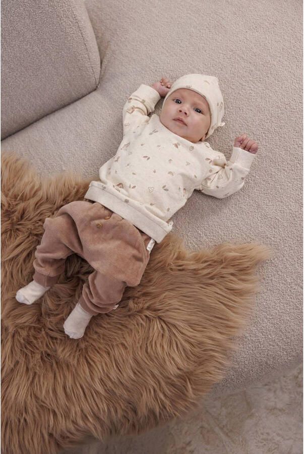 Feetje casual broek Fall Favorites lichtbruin Fluweel Effen - Foto 3