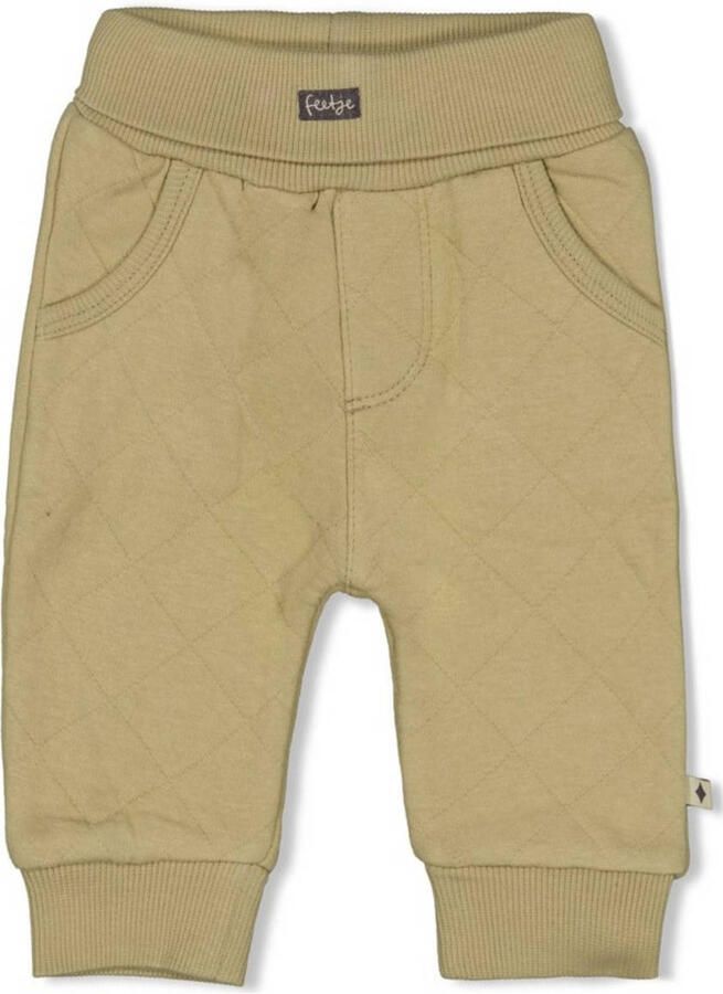 Feetje casual broek Rawrsome olijfgroen Jongens Katoen Effen