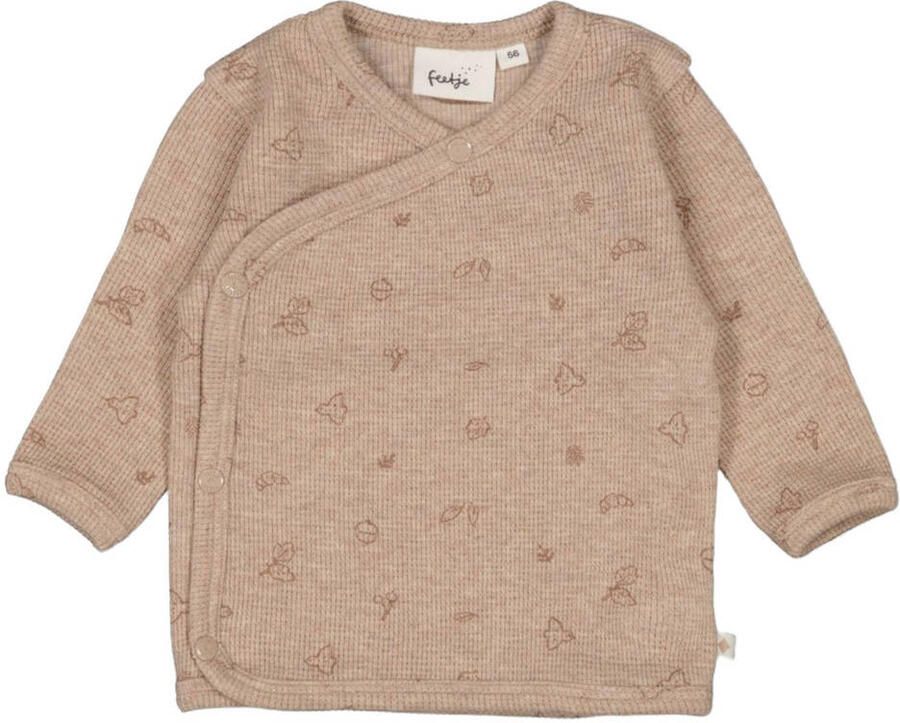 Feetje overslag longsleeve Fall Favorites bruin