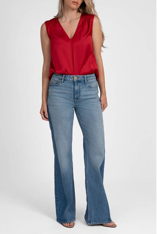 Fifth House Maddie straight leg jeans middelblauw