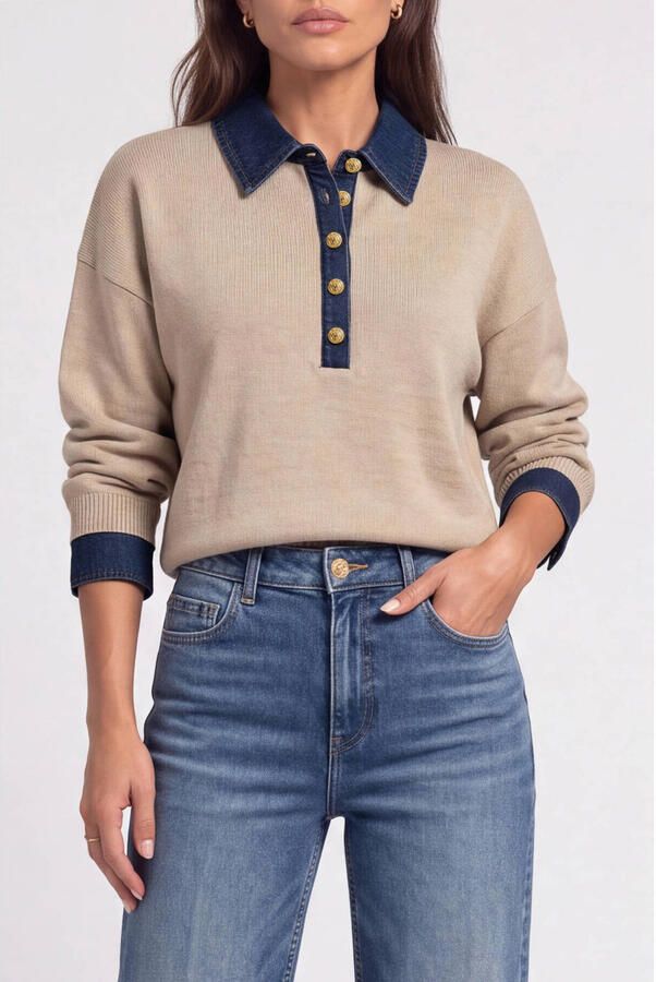 Fifth House pullover ecru