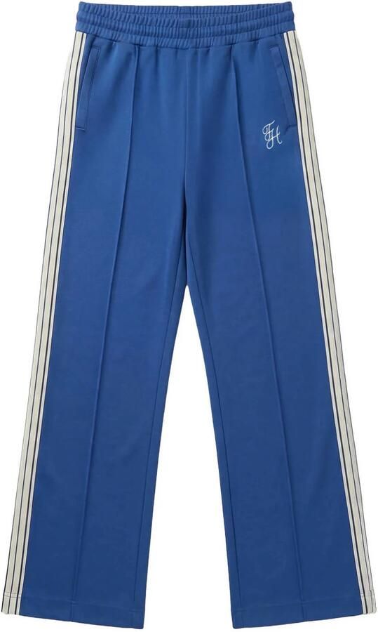 Fifth House regular high waist gestreepte broek blauw - Foto 3