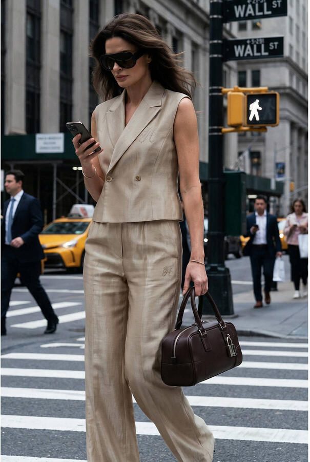 Fifth House viscose gilet beige - Foto 2