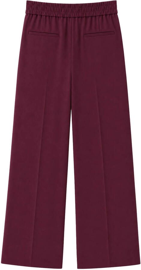 Fifth House wide leg broek donkerrood - Foto 2