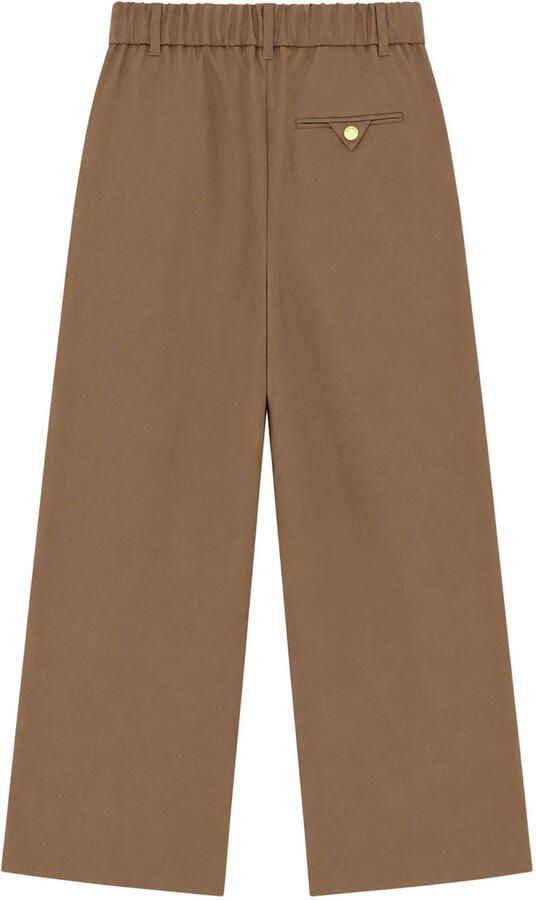 Fifth House wide leg broek met wol bruin - Foto 2