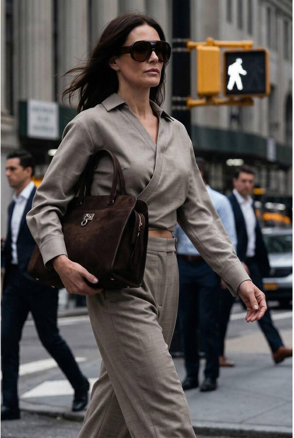 Fifth House wide leg pantalon taupe - Foto 2