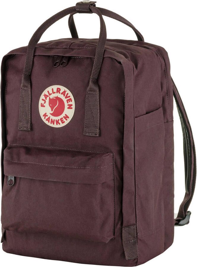 Fjällräven Zwarte Laptop Rugzak met Gewatteerd Comparti t Purple Unisex