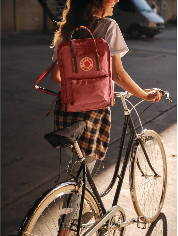 Fjällräven Regenboog Pastel Rugzak met Meerdere Zakken Purple Unisex - Foto 2