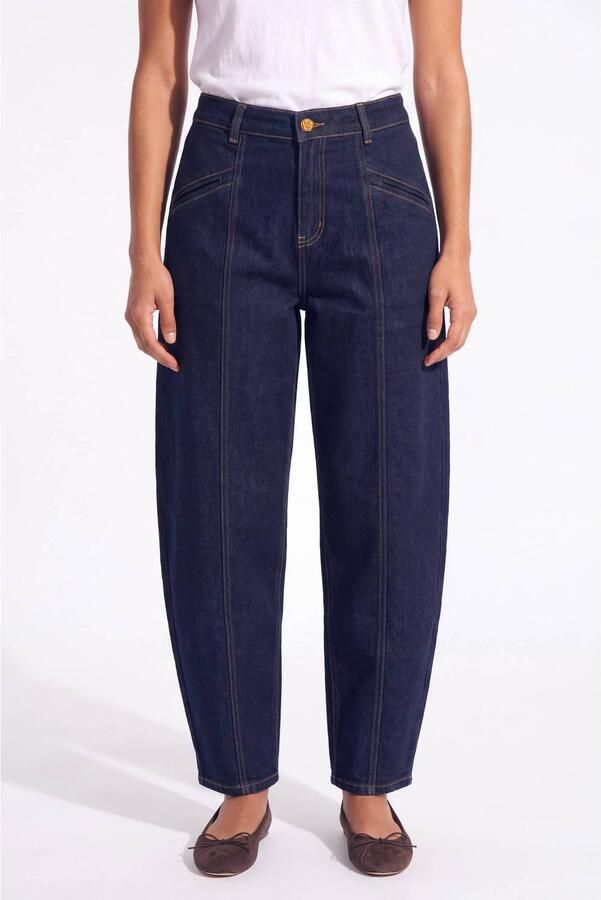 Florez barrel jeans dark blue